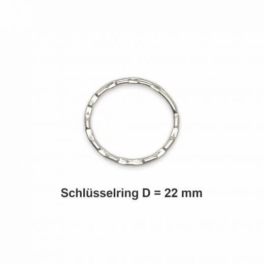 Schlüsselring für Edelstahl-Schlüsselanhänger mit Foto-Gravur