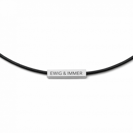 Edelstahl Gravur-Röhrchen mit Baumwollkordel