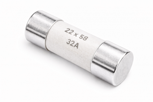 High-End Zylinder-Sicherung 22x58 mm Keramik Feinsilber 99,9%