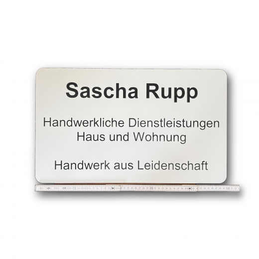 Acryl Kunststoffschild graviert