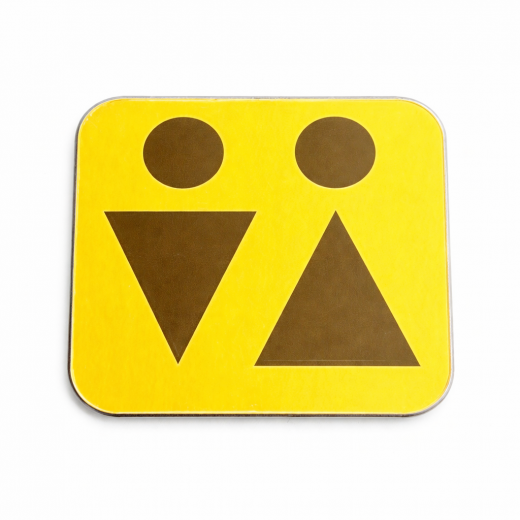 Spiegelglas Acryl Schild graviert