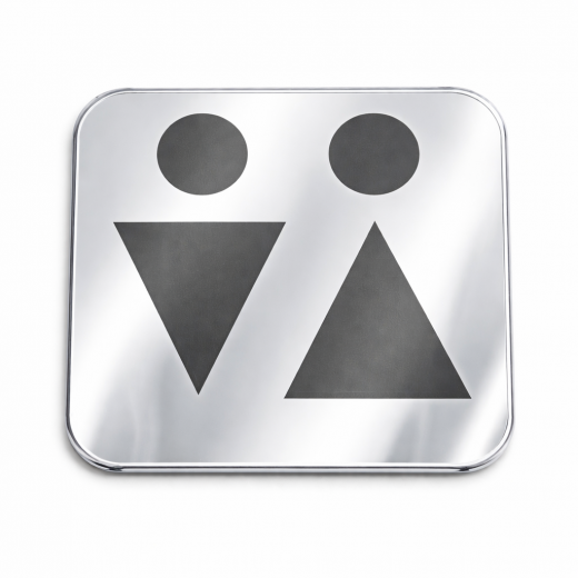 Spiegelglas Acryl Schild graviert