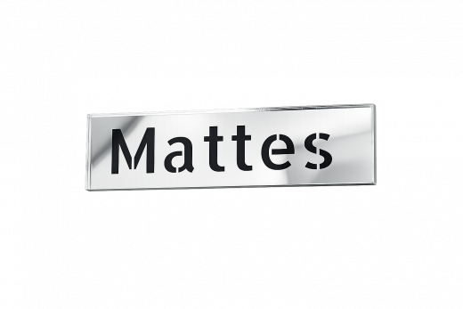Spiegelglas Acryl Schild – Gravur mit Wunschtext