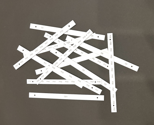PVC Schild Schaltschrank Geräte Beschriftung 216 x 15mm graviert