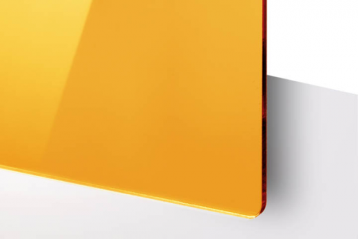 Hausnummernschild Acryl schwarz, Spiegelglas Gold / Silber