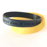 Silikon Armband graviert mit Wunschtext