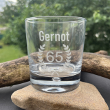 Elegantes D.O.F. Whiskyglas - 300ml mit Ihrem Wunschtext / Design graviert