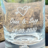 Elegantes D.O.F. Whiskyglas - 300ml mit Ihrem Wunschtext / Design graviert
