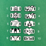 Schnürsenkel Tags, Schuh Tags personalisiert mit Motiv, große Farbauswahl