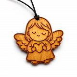 Schutzengel aus Kirschholz personalisiert – Ihr persönlicher Begleiter für Sicherheit und Geborgenheit