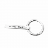 Personalisierter Edelstahl-Schlüsselanhänger mit Gravur – 40 x 5 mm