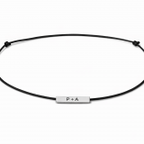 Edelstahl Gravur-Röhrchen mit Baumwollkordel