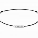 Edelstahl Gravur-Röhrchen mit Baumwollkordel