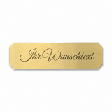 Messingschild mit Gravur