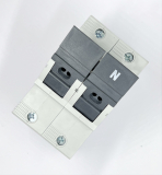 High-End Sicherungsmodul 14x51 1 polig + N Kontakte CU versilbert