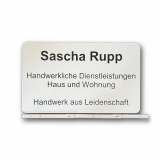 Acryl Kunststoffschild graviert