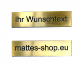 Acryl Kunststoffschild Metall Optik gebürstet graviert