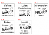 Mausefalle Geldgeschenk personalisiert