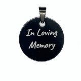 Anhänger mit Fotogravur und Wunschtext