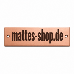 Upcycling Kupferschiene Namensschild 100x30mm graviert