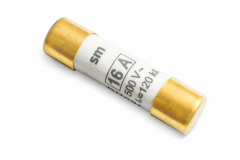 High-End Zylinder-Sicherung 10x38 mm Keramik 24 Karat vergoldet, versilbert oder Kupfer