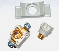 High-End Neozed Sicherungssockel D01 16A 1polig 24 Karat vergoldet oder versilbert