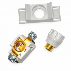 High-End Neozed Sicherungssockel D01 16A 1polig 24 Karat vergoldet