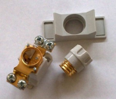 High-End Neozed Sicherungssockel D02 63A 1polig 24 Karat vergoldet oder versilbert