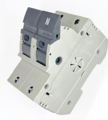 High-End Sicherungsmodul 14x51 1 polig + N Kontakte CU versilbert