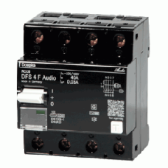 Audio Fehlerstromschutzschalter, vierpolig, 63A, 0,03A