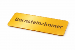 Spiegelglas Acryl Schild graviert