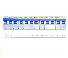 PVC Schild Schaltschrank Geräte Beschriftung 216 x 15mm graviert